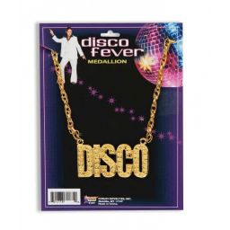 Collar disco dorado