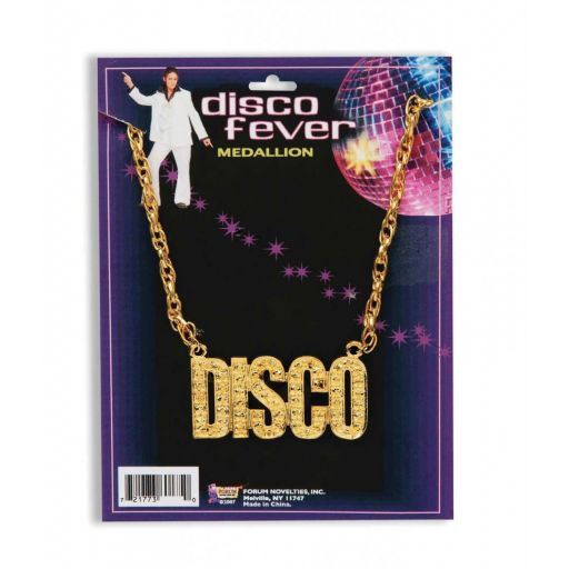 Collar disco dorado