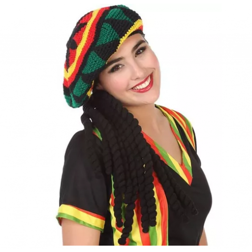 Gorro con rastas Bob Marley