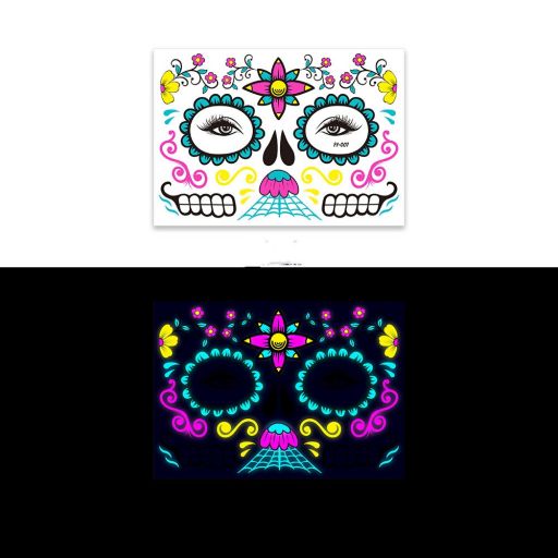 Sticker neon para rostro