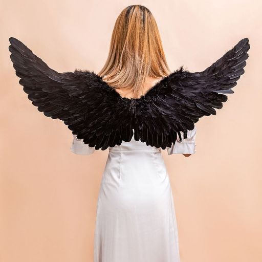 Alas Angel Negra 80*40cm