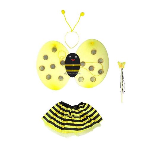 Set de alitas y tutu Abeja