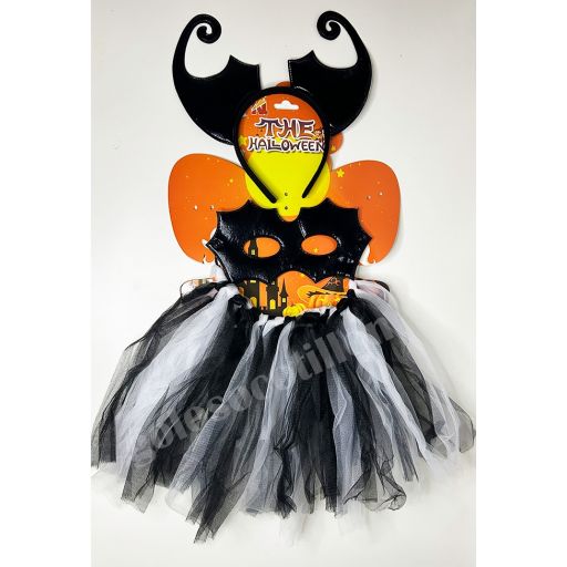 Set halloween tutu con antifaz y tiara 